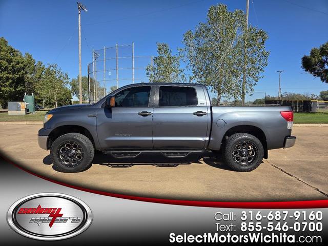 Blue 2010 Toyota Tundra Pickup Truck Four-Wheel Drive Automatic