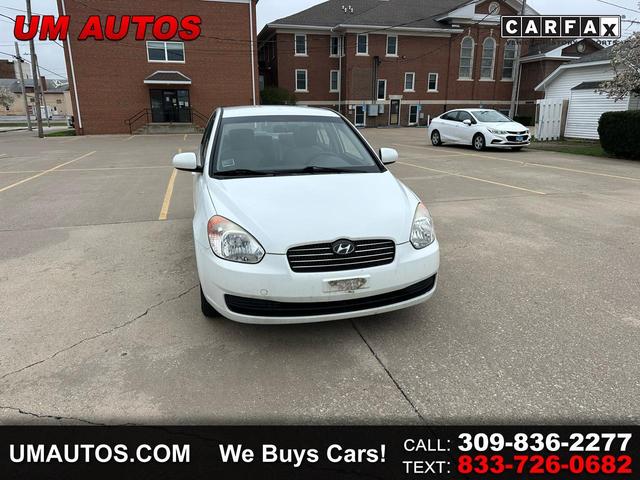 White 2010 Hyundai Accent GLS Sedan FWD Sedan Front-Wheel Drive Automatic