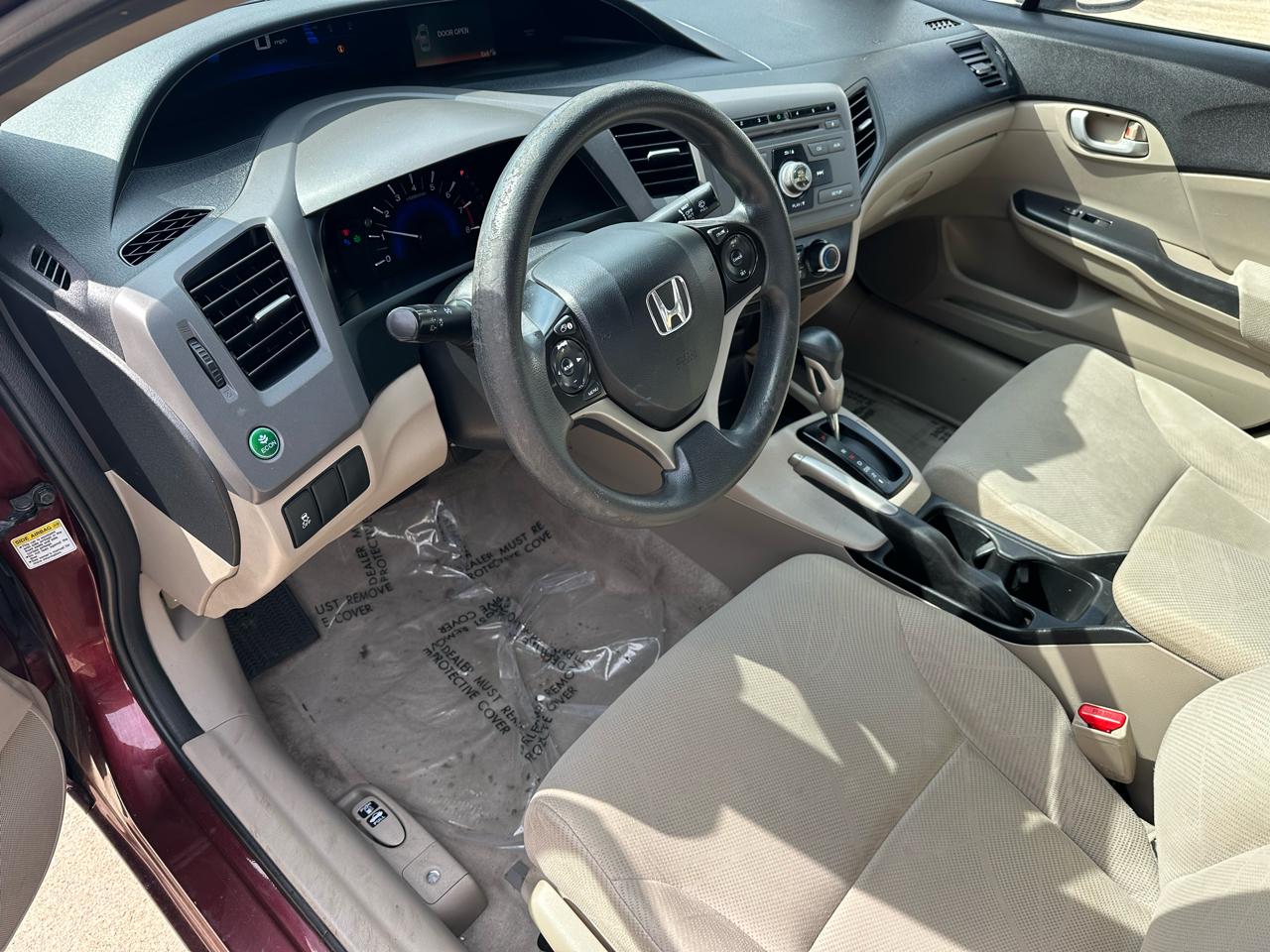 Honda Civic LX Sedan 5-Speed AT 2012