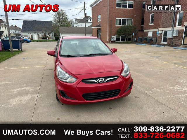 Red 2014 Hyundai Accent GLS Sedan FWD Sedan Front-Wheel Drive Automatic