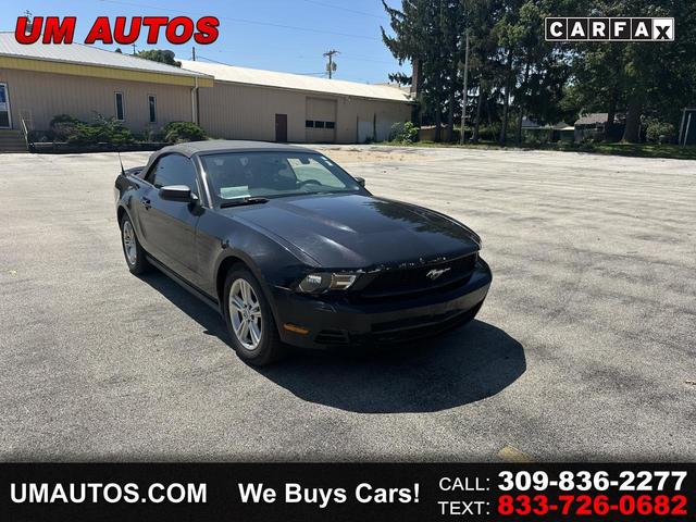 Black 2012 Ford Mustang Convertible Rear-Wheel Drive Automatic