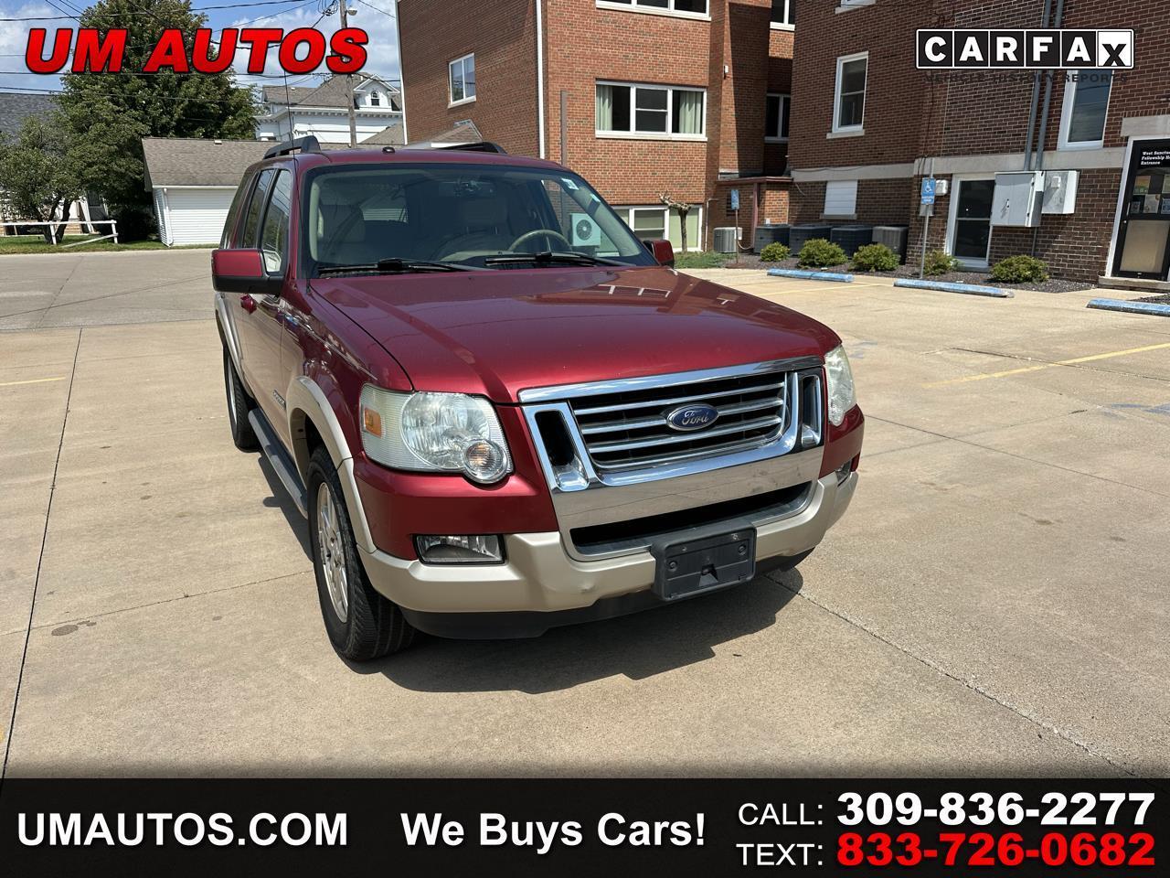 Red 2008 Ford Explorer SUV / Crossover Four-Wheel Drive Automatic