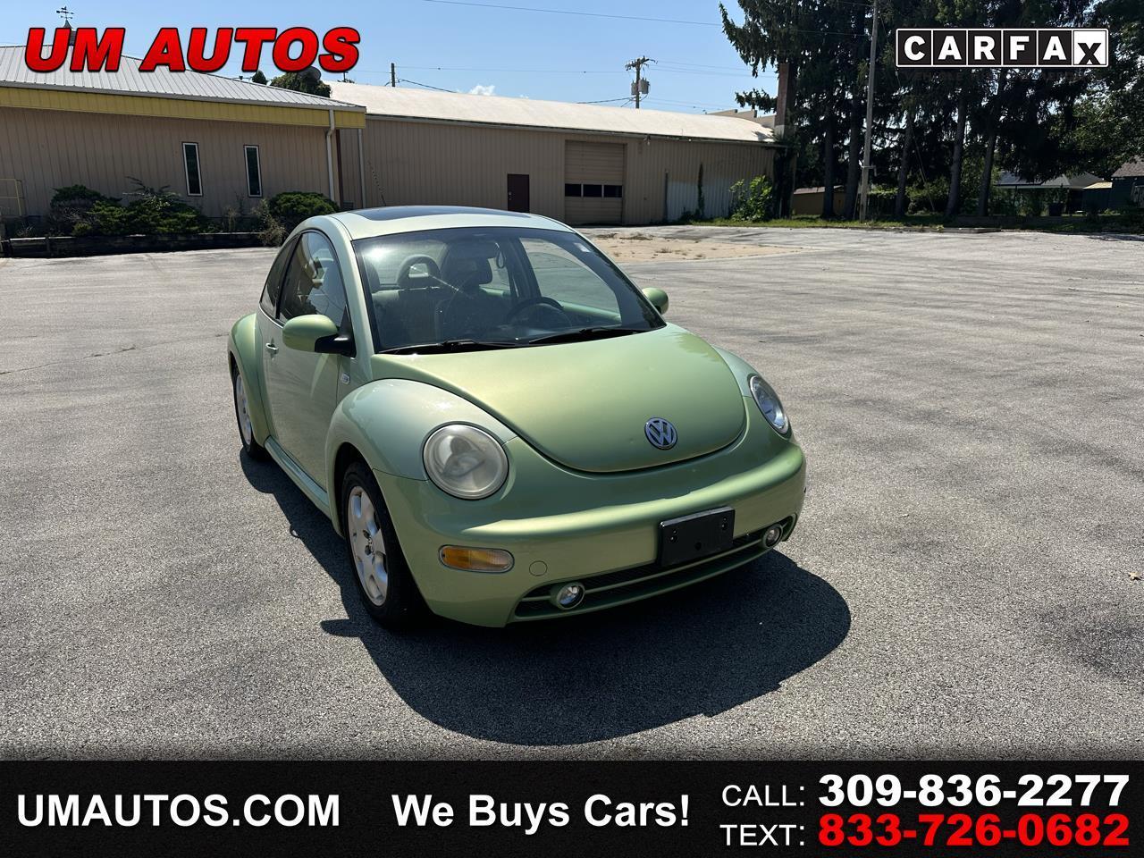 Light Green 2002 Volkswagen Beetle Hatchback  5-Speed Manual