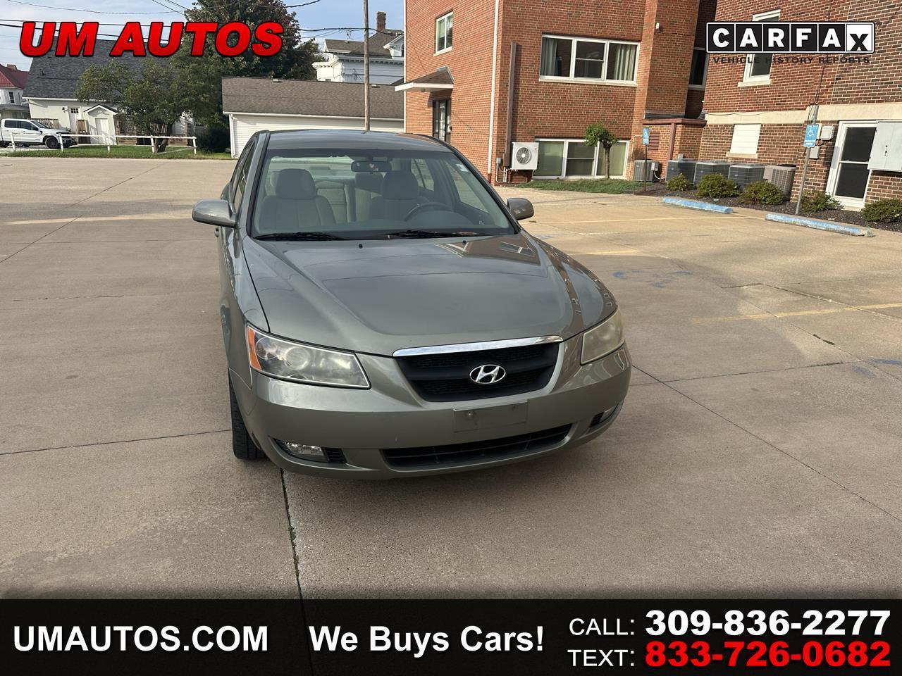 Green 2007 Hyundai Sonata Sedan Front-Wheel Drive Automatic