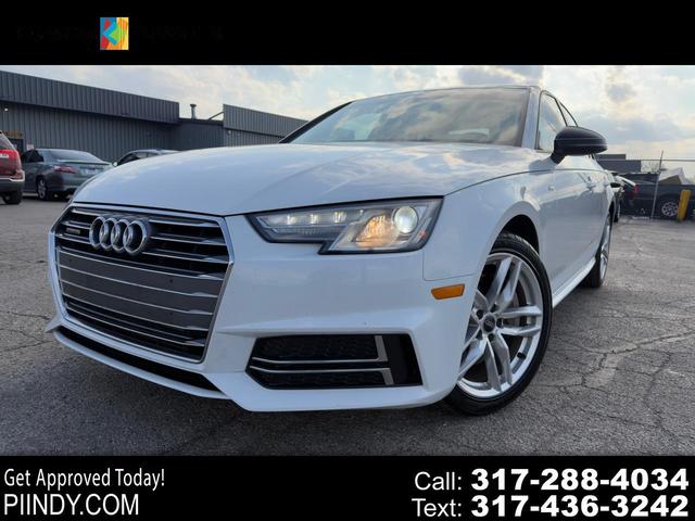 White 2017 Audi A4 2.0T quattro Premium AWD Sedan All-Wheel Drive Automatic