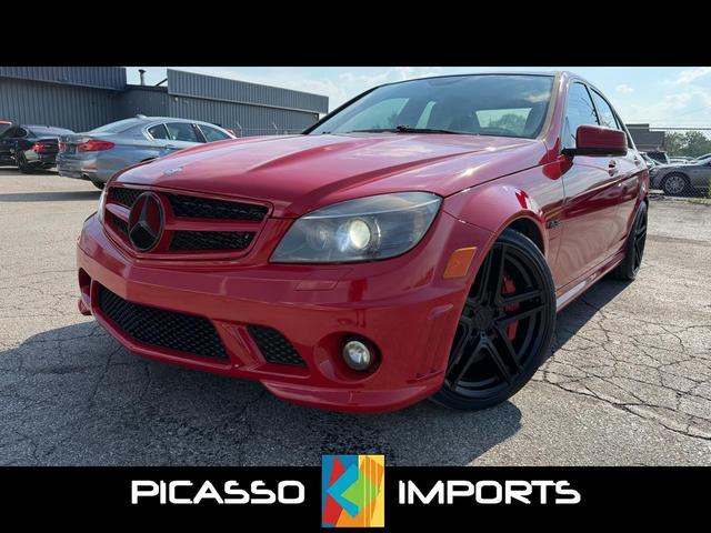 Red 2010 Mercedes-Benz C-Class Sedan Rear-Wheel Drive Automatic