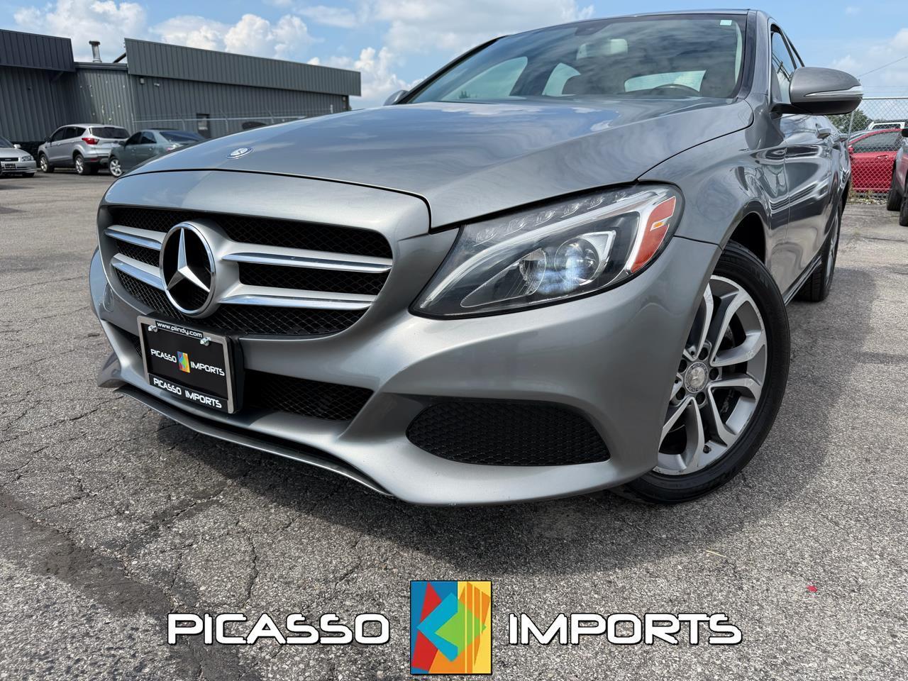 Gray 2015 Mercedes-Benz C-Class Sedan All-Wheel Drive Automatic