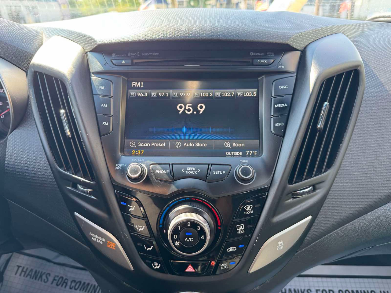 Hyundai Veloster 3dr Cpe Auto 2016