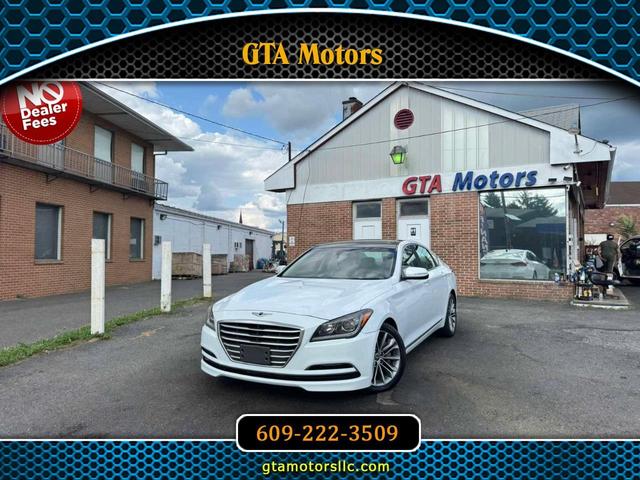 White 2015 Hyundai Genesis Sedan Rear-Wheel Drive Automatic