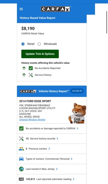 Ford Edge Sport AWD 2014