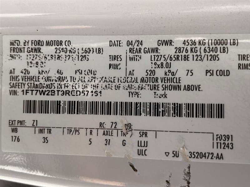 Ford F-250 SD XLT Crew Cab 4WD 2024