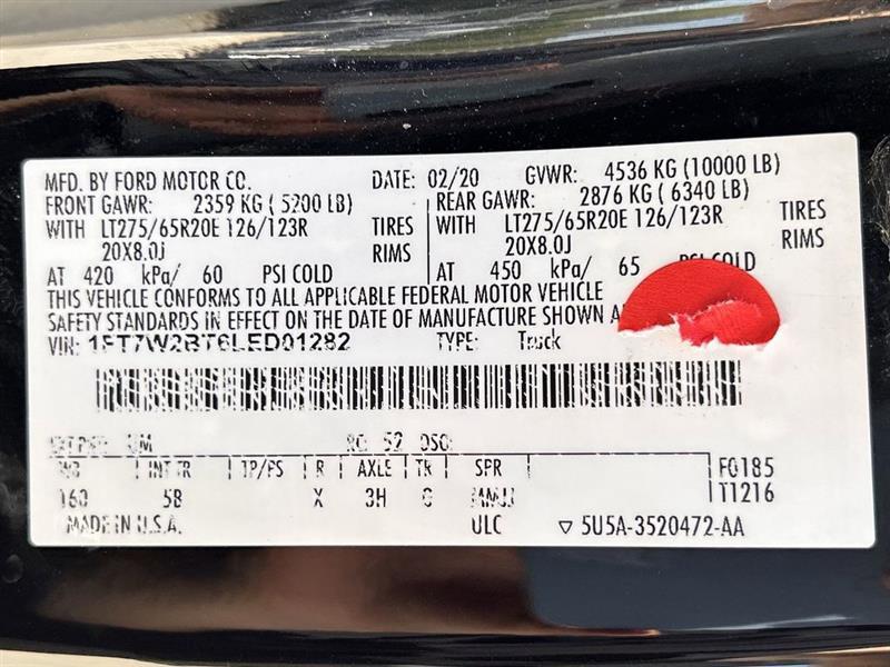 Ford F-250 SD Lariat Crew Cab 4WD 2020