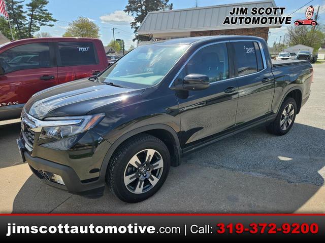 CRYSTAL BLACK PEARL 2018 Honda Ridgeline RTL-T AWD Pickup Truck All-Wheel Drive 6-Speed Automatic