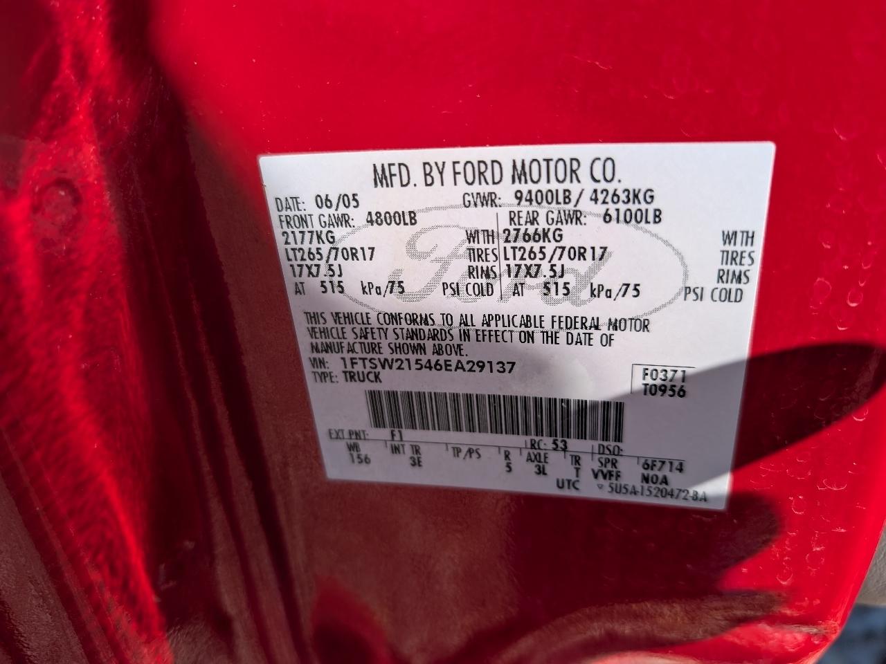 Ford F-250 SD XLT Crew Cab Short Bed 4WD 2006