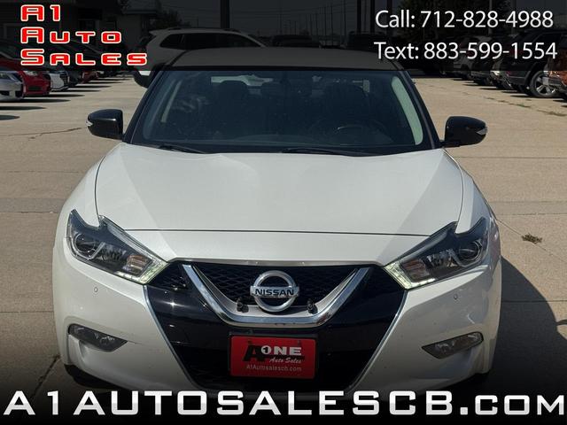 White 2017 Nissan Maxima Sedan Front-Wheel Drive Continuously Variable Transmission