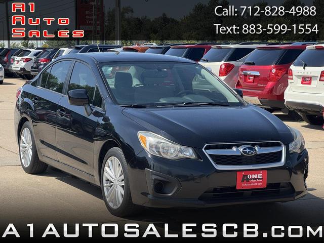 Black 2014 Subaru Impreza Sedan All-Wheel Drive Continuously Variable Transmission