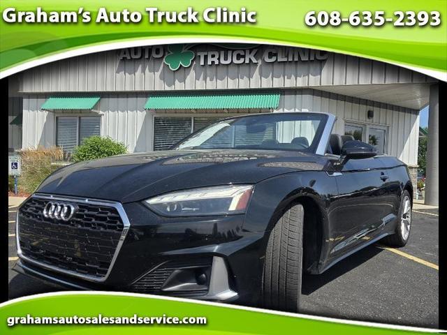 Black 2021 Audi A5 Convertible All-Wheel Drive Automatic