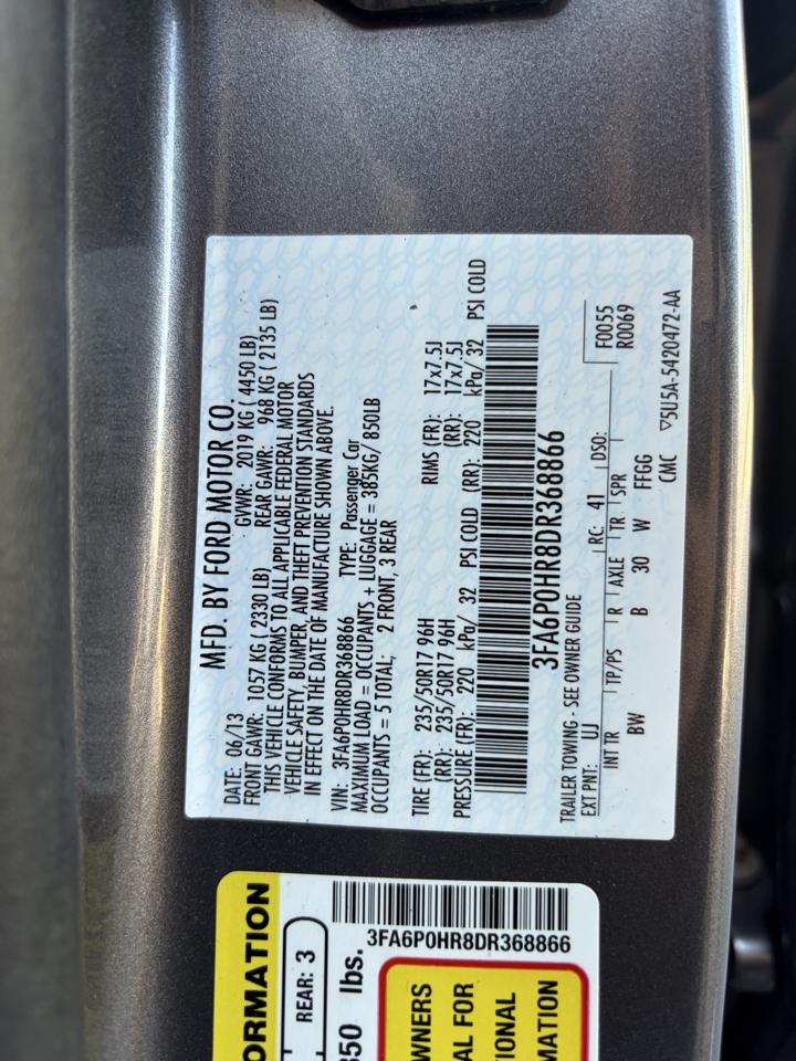 Ford Fusion 4dr Sdn SE FWD 2013