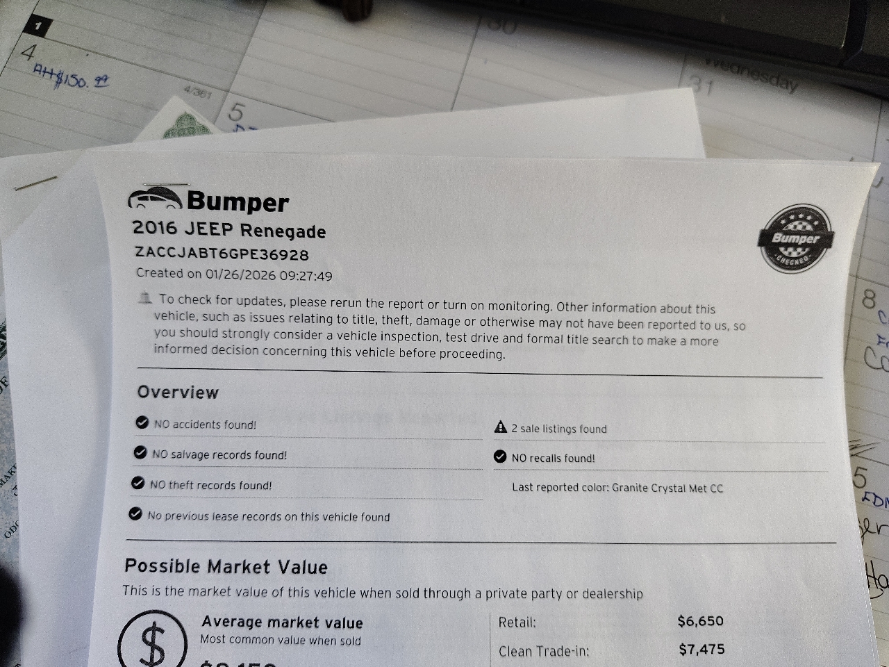 Jeep Renegade FWD 4dr Latitude 2016