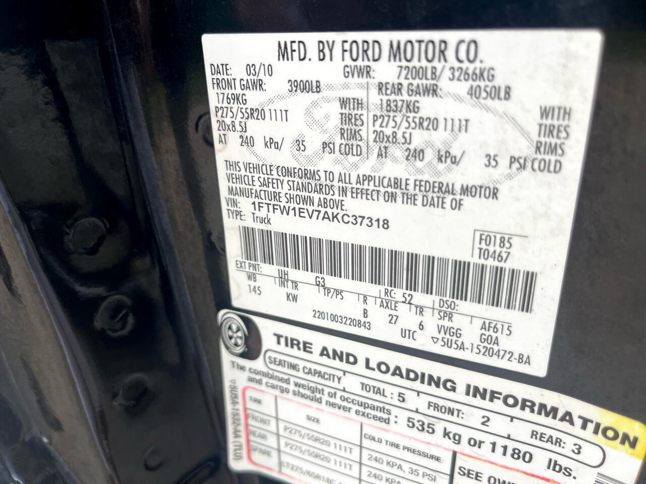 Ford F-150 King Ranch 2010