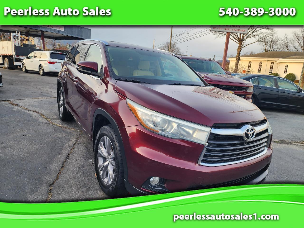 Toyota Highlander XLE AWD V6 2015
