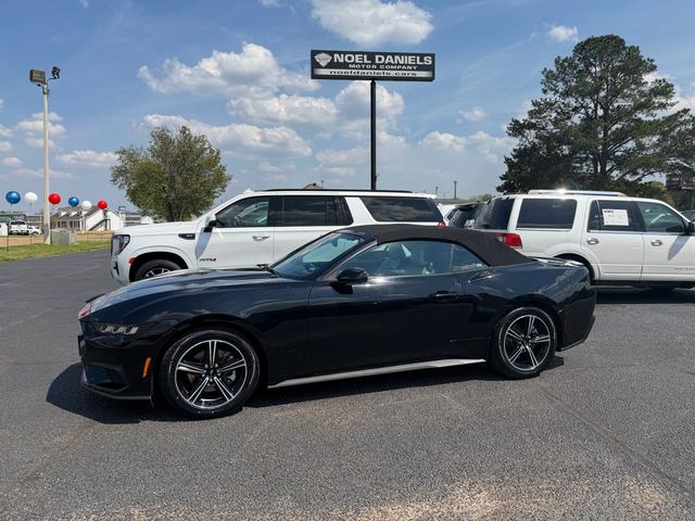 Black 2024 Ford Mustang EcoBoost Premium Convertible RWD Convertible Rear-Wheel Drive Automatic