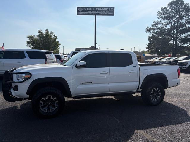 White 2023 Toyota Tacoma Trail Edition Double Cab 4WD Pickup Truck Four-Wheel Drive Automatic