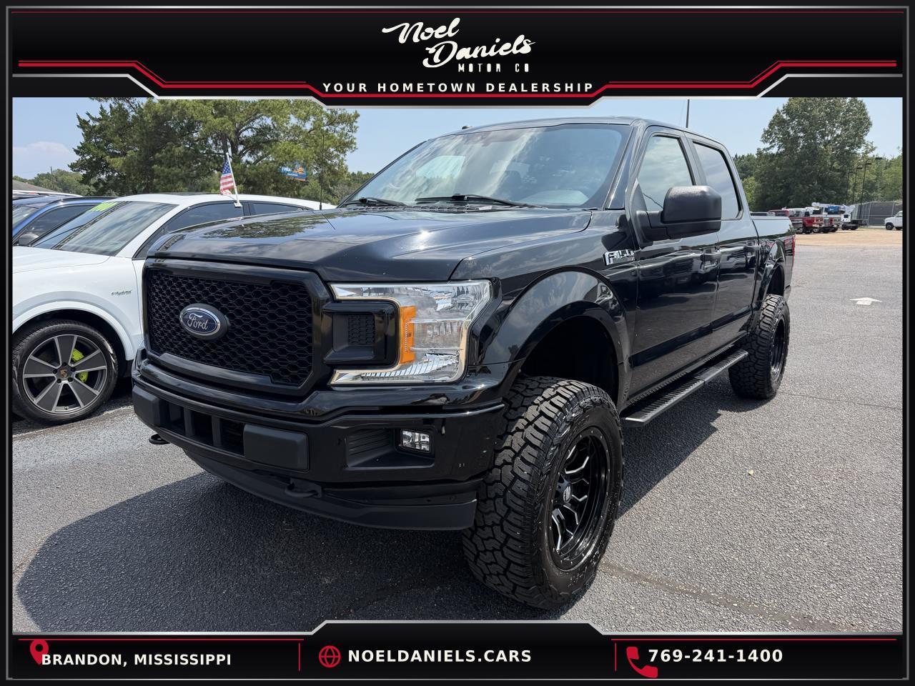 Black 2018 Ford F-150 Pickup Truck Four-Wheel Drive Automatic