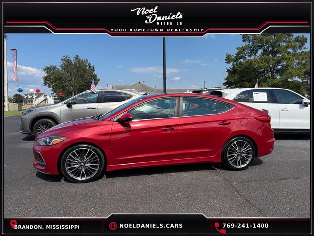 Red 2018 Hyundai Elantra Sedan Front-Wheel Drive Automatic