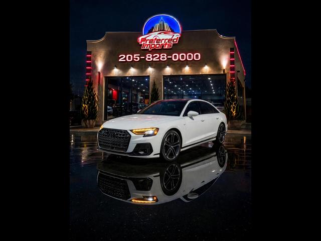White 2025 Audi A8 Sedan All-Wheel Drive Automatic