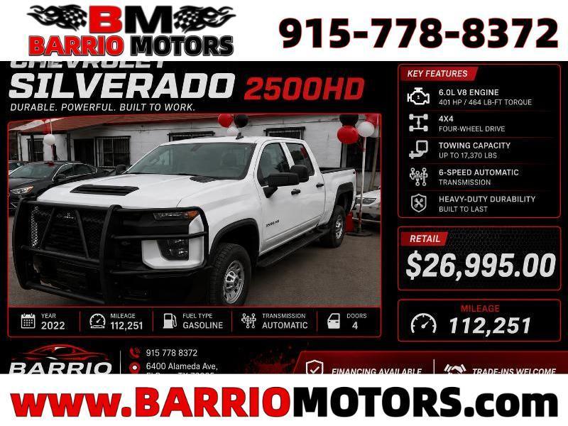 2022 Chevrolet Silverado 2500HD Work Truck Crew Cab Short Box 4WD
