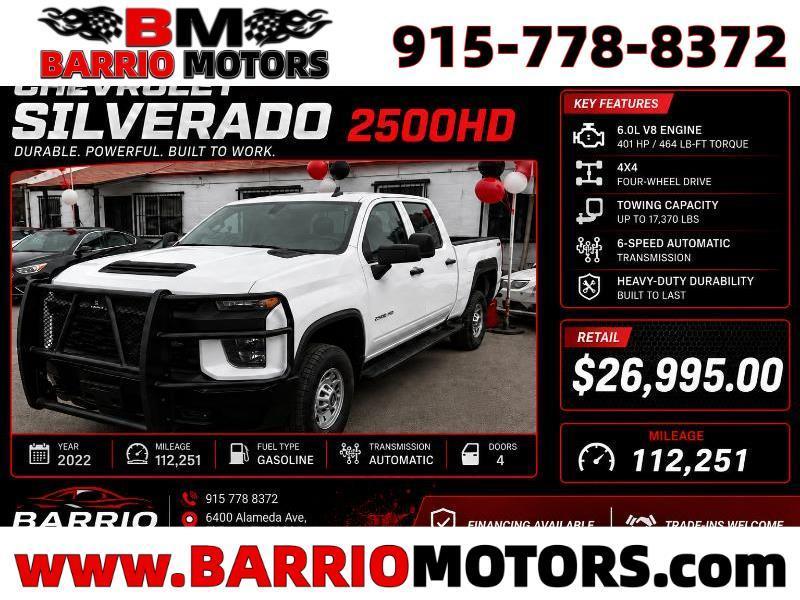 2022 Chevrolet Silverado 2500HD Work Truck Crew Cab Short Box 4WD
