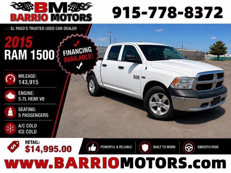 RAM 1500 Tradesman Crew Cab SWB 4WD 2015