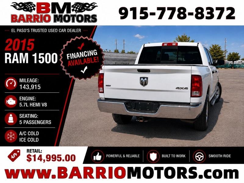 RAM 1500 Tradesman Crew Cab SWB 4WD 2015