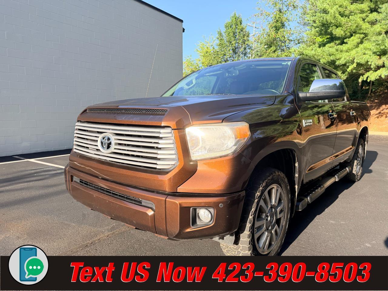 2016 Toyota Tundra 4WD Truck CrewMax 5.7L FFV V8 6-Spd AT Platinum (Natl)