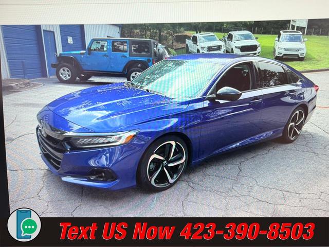 Blue 2021 Honda Accord Sedan Front-Wheel Drive Automatic