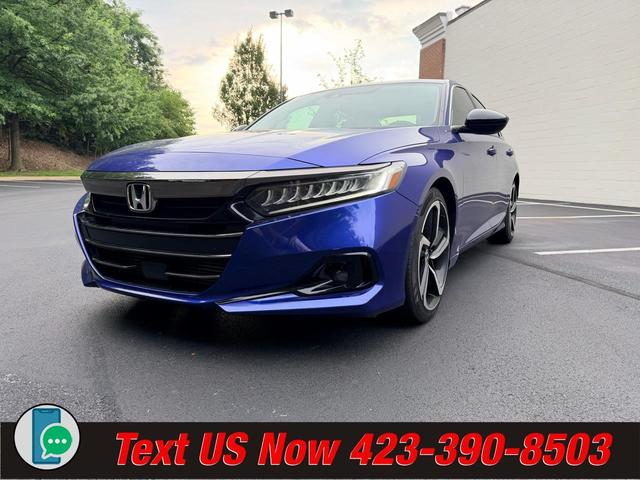 Blue 2021 Honda Accord Sedan Front-Wheel Drive Automatic