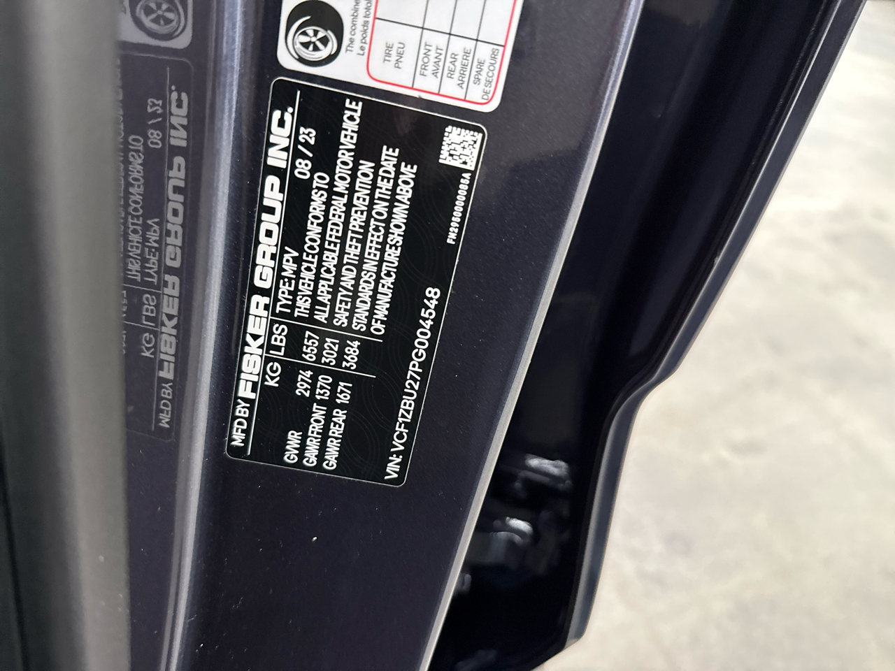 Fisker Ocean One AWD 2023 Fisker Ocean One AWD 2023