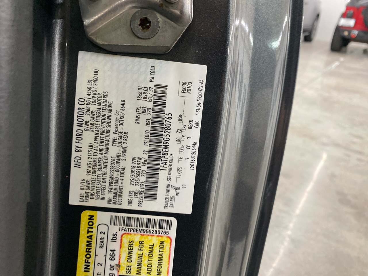 Ford Mustang 2dr Conv V6 2016