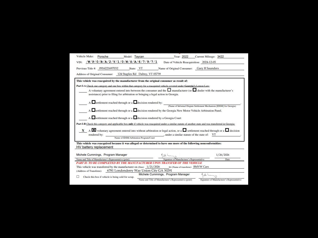 Porsche Taycan 4 Cross Turismo AWD 2022