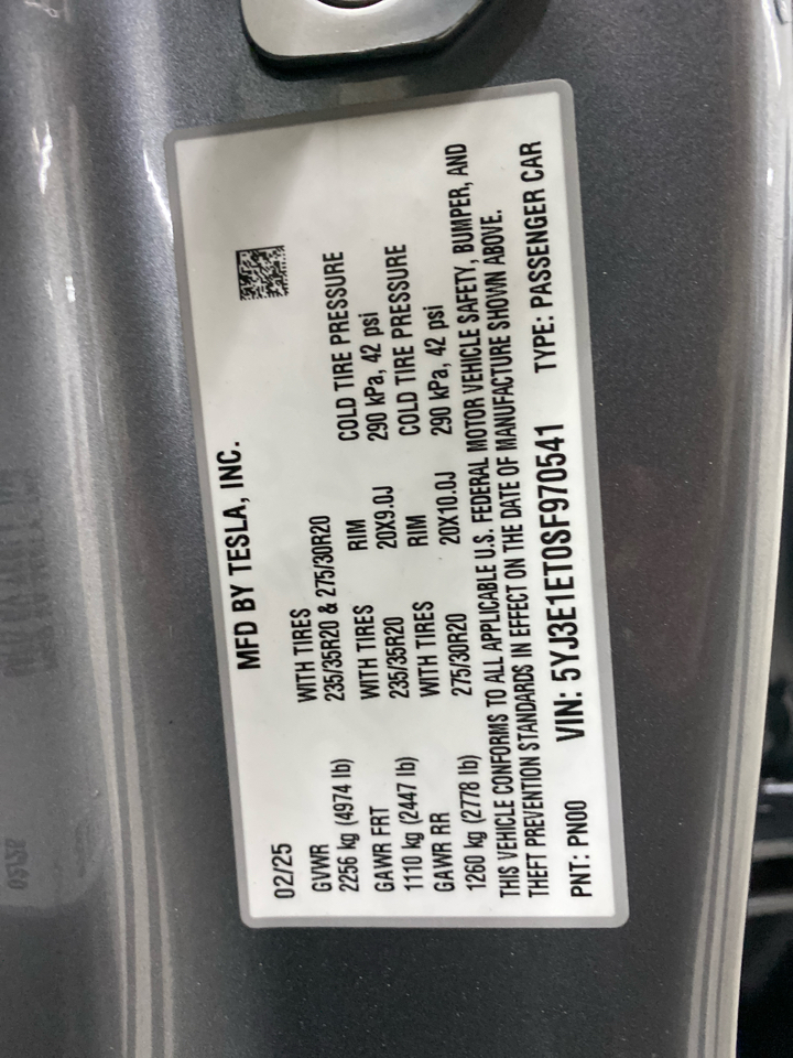 Tesla Model 3 Performance AWD 2025