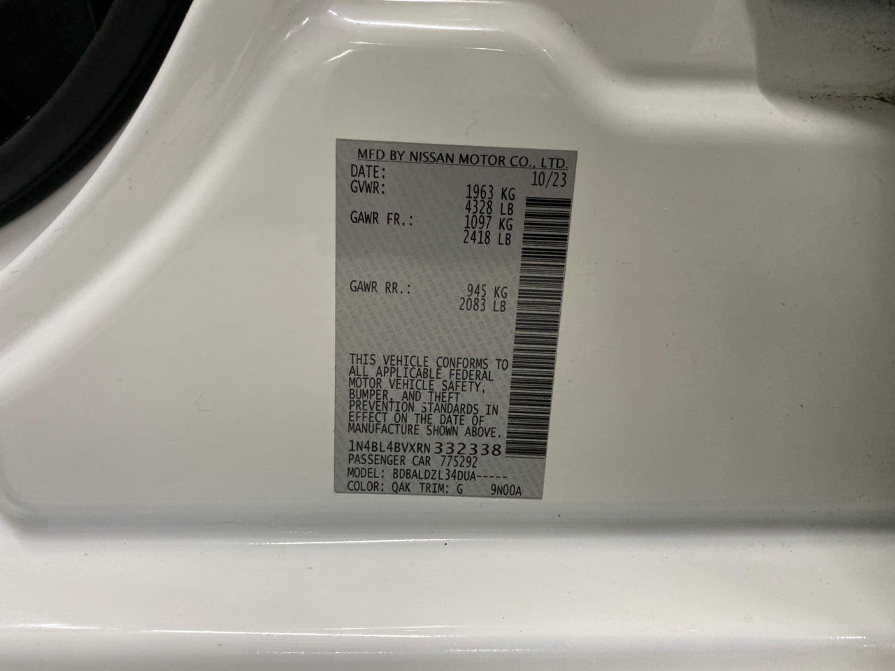 Nissan Altima 2.5 S Sedan 2024