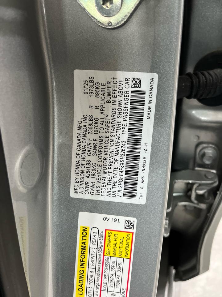 Honda Civic Sedan Hybrid Sport CVT 2025