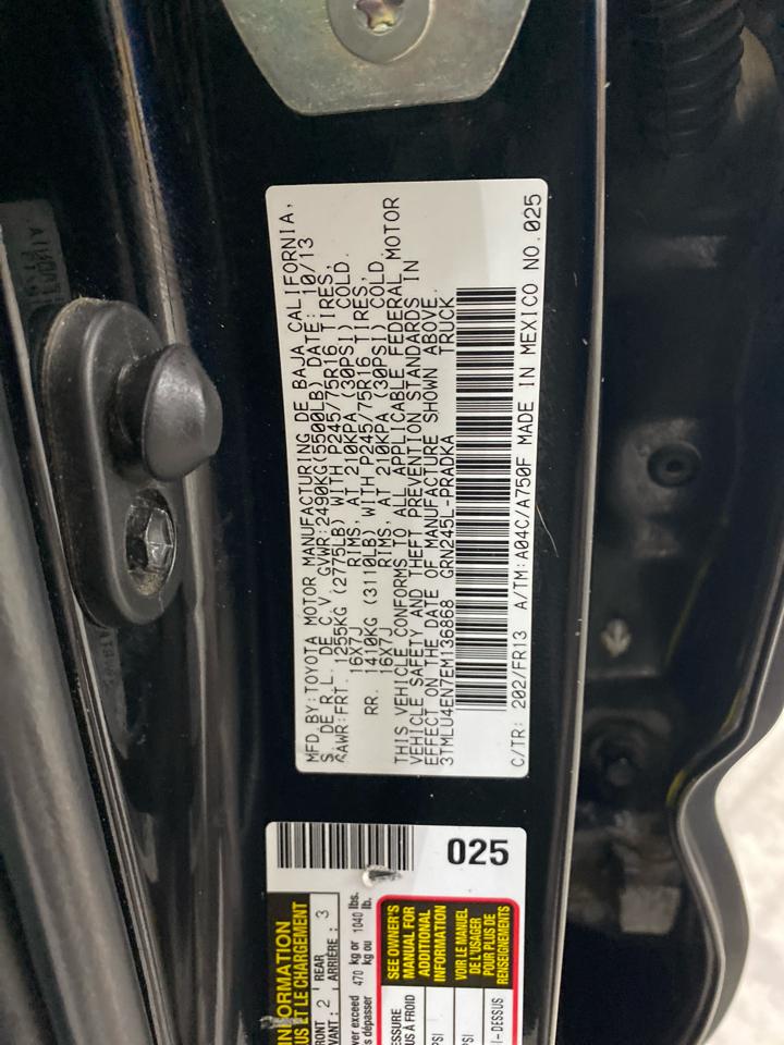 Toyota Tacoma 4WD Double Cab V6 MT (Natl) 2014