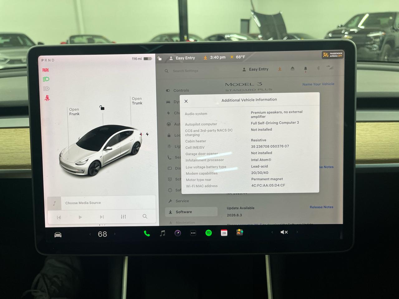 Tesla Model 3 Standard Range Plus RWD 2020