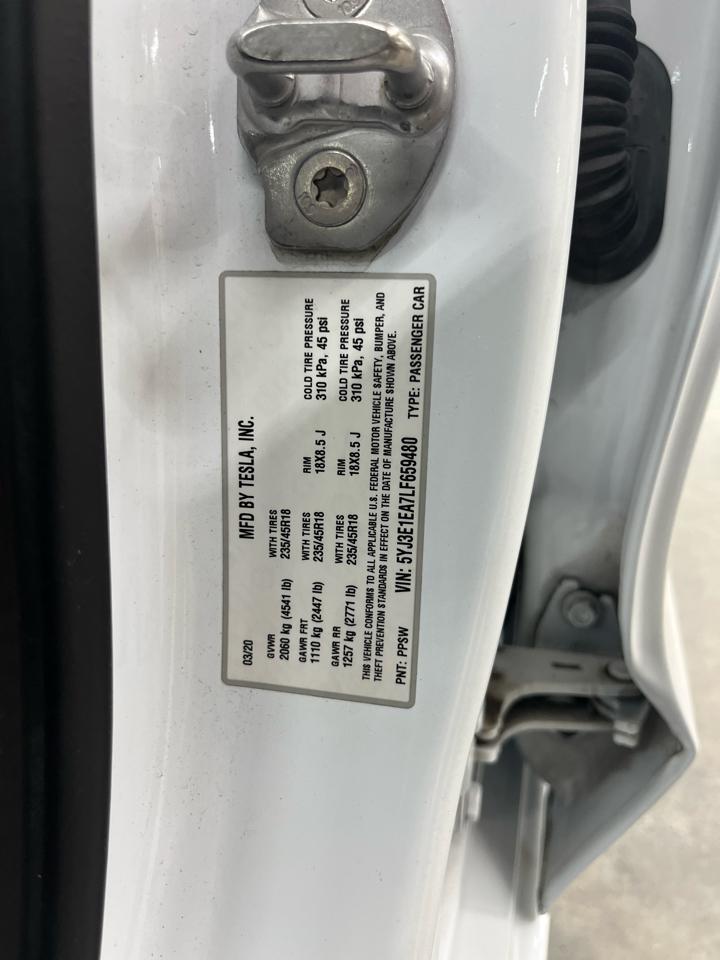 Tesla Model 3 Standard Range Plus RWD 2020