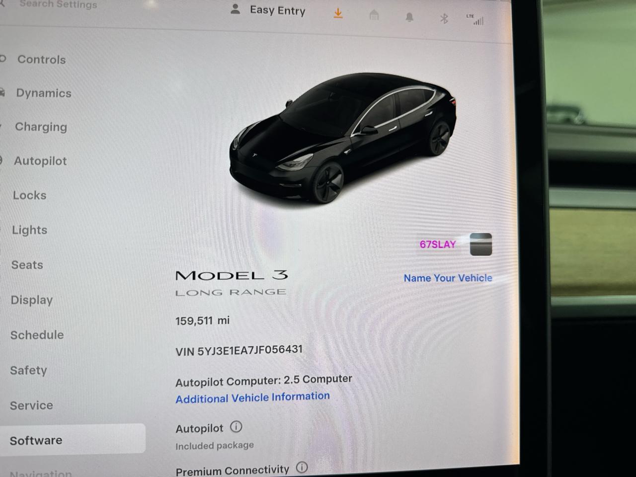 Tesla Model 3 Long Range Battery RWD 2018