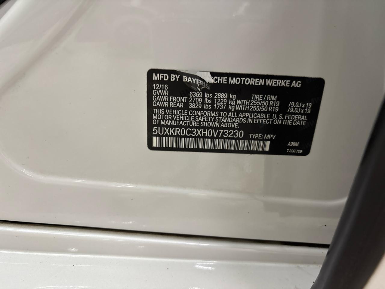 BMW X5 xDrive35i Sports Activity Vehicle 2017