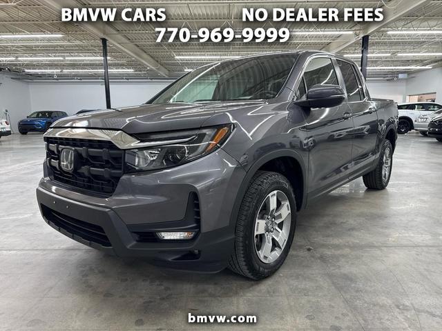Gray 2025 Honda Ridgeline RTL AWD Pickup Truck All-Wheel Drive Automatic