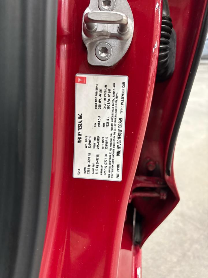 Tesla Model 3 Long Range Battery AWD 2018